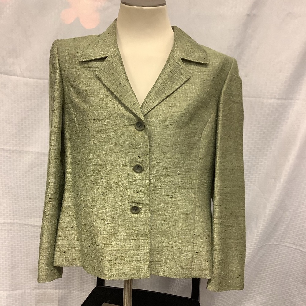 Kasper Green Button Up Blazer